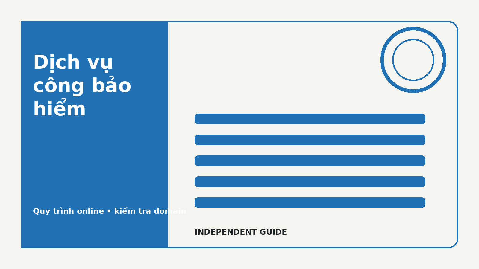 Dịch vụ công bảo hiểm online và cách kiểm tra domain